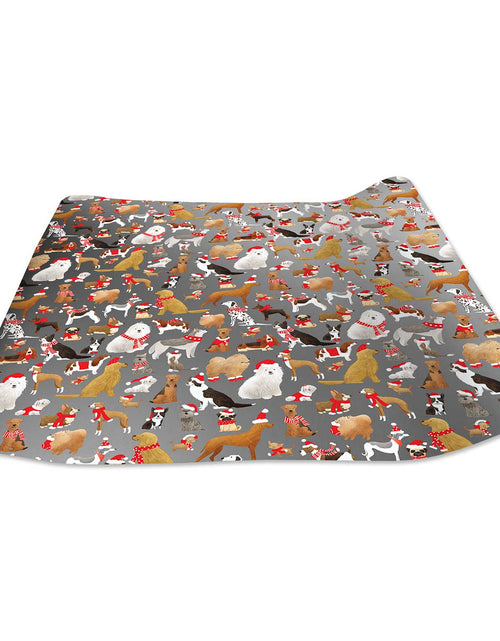 Load image into Gallery viewer, Santa's Helper Dogs Christmas Gift Wrap by Present Paper
