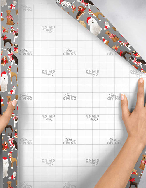 Load image into Gallery viewer, Santa's Helper Dogs Christmas Gift Wrap by Present Paper
