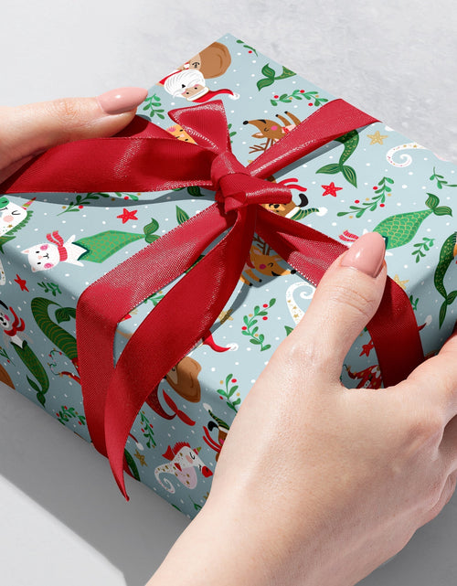 Load image into Gallery viewer, Undersea Holiday Christmas Gift Wrap by Present Paper
