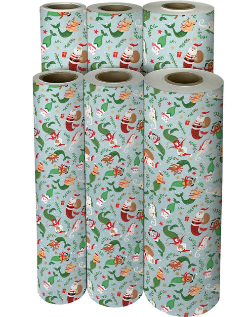 Load image into Gallery viewer, Undersea Holiday Christmas Gift Wrap by Present Paper
