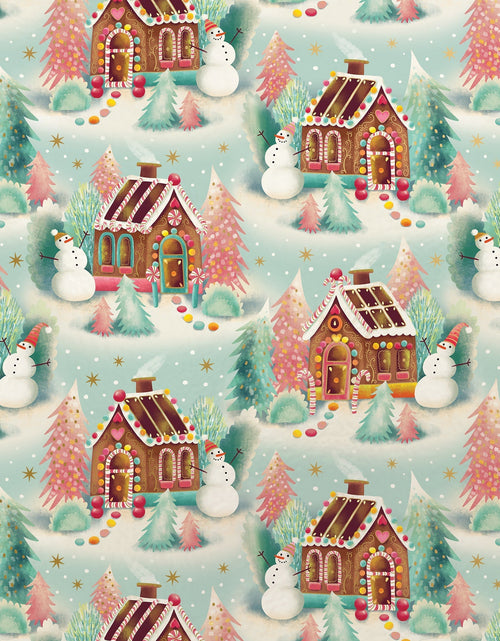 Load image into Gallery viewer, Gingerbread Dreams Christmas Gift Wrap by Present Paper
