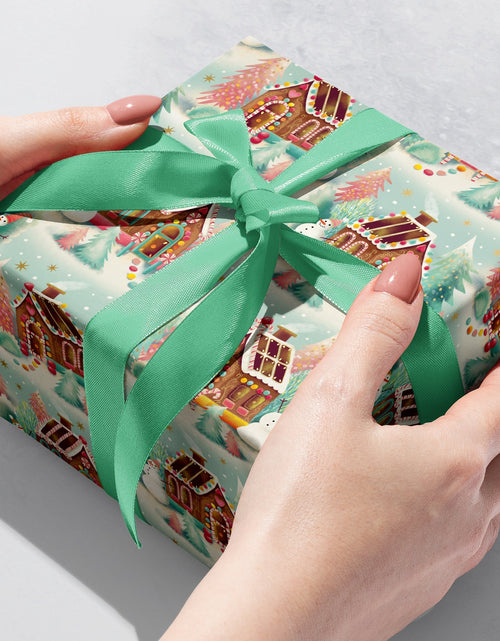 Load image into Gallery viewer, Gingerbread Dreams Christmas Gift Wrap by Present Paper

