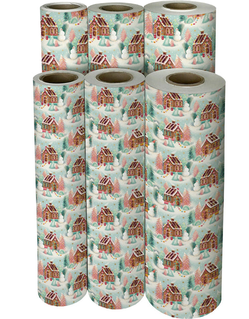 Load image into Gallery viewer, Gingerbread Dreams Christmas Gift Wrap by Present Paper
