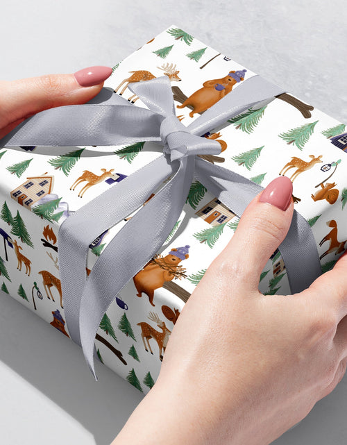 Load image into Gallery viewer, Winter Fairytale Christmas Gift Wrap by Present Paper
