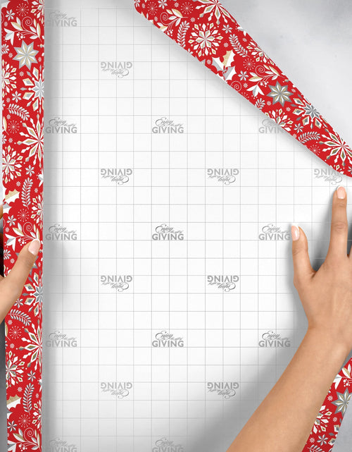 Load image into Gallery viewer, Merriment Red Christmas Gift Wrap by Present Paper
