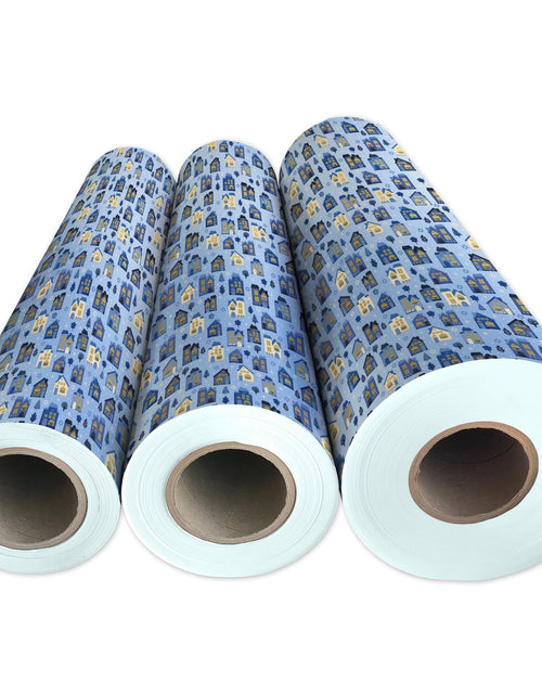 Load image into Gallery viewer, Hanukkah House Gift Wrap by Present Paper
