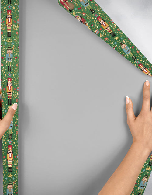 Load image into Gallery viewer, Sparkling Nutcracker Holographic Christmas Gift Wrap by Present Paper
