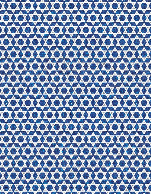 Load image into Gallery viewer, Shield of David Hanukkah Gift Wrap by Present Paper
