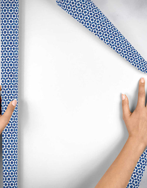 Load image into Gallery viewer, Shield of David Hanukkah Gift Wrap by Present Paper
