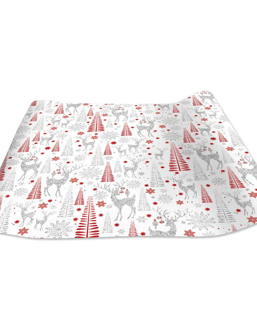 Load image into Gallery viewer, Holographic Reindeer Christmas Gift Wrap by Present Paper

