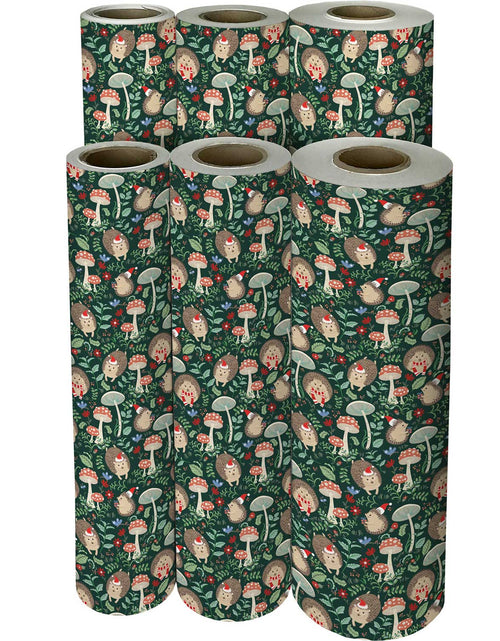 Load image into Gallery viewer, Holiday Hedgehog Christmas Gift Wrap by Present Paper

