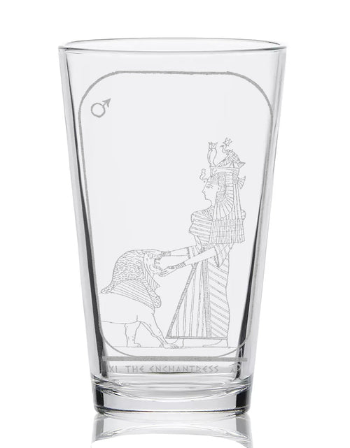 Load image into Gallery viewer, EGYPTIAN TAROT CARD Pint Glasses by LumEngrave

