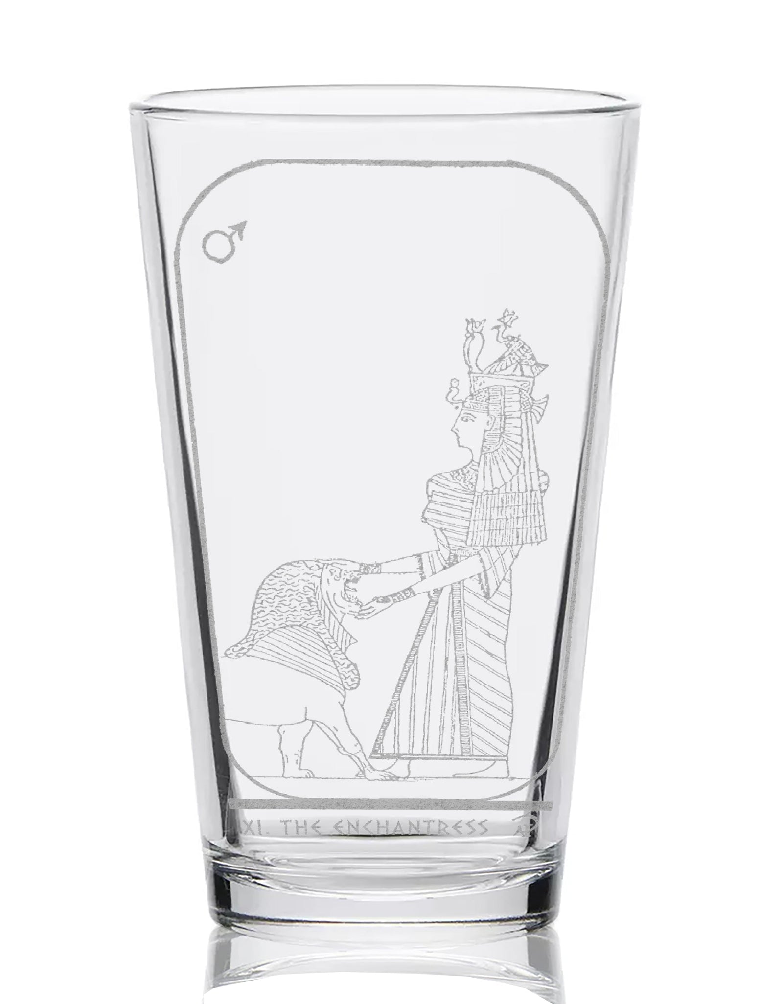 EGYPTIAN TAROT CARD Pint Glasses by LumEngrave