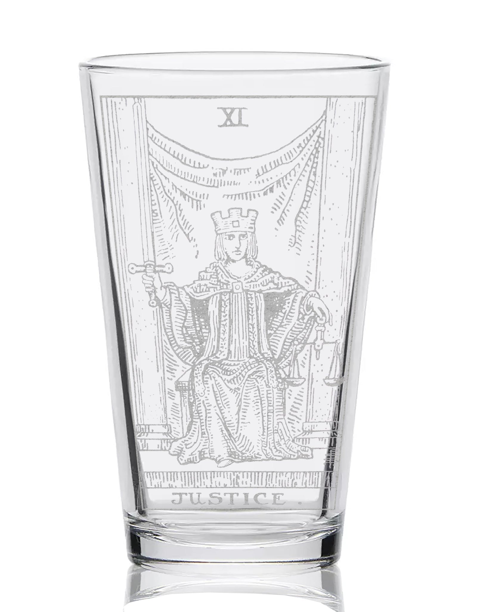 RIDER-WAITE TAROT CARD Pint Glasses by LumEngrave