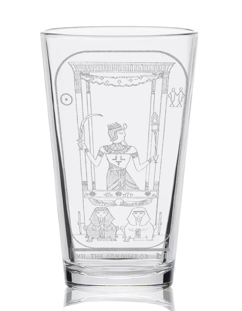 Load image into Gallery viewer, EGYPTIAN TAROT CARD Pint Glasses by LumEngrave
