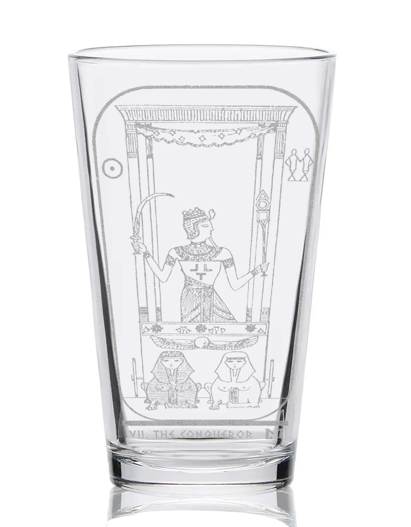 EGYPTIAN TAROT CARD Pint Glasses by LumEngrave