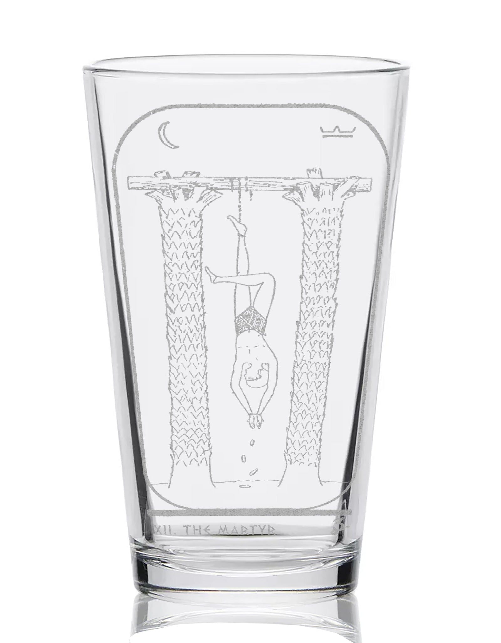 EGYPTIAN TAROT CARD Pint Glasses by LumEngrave