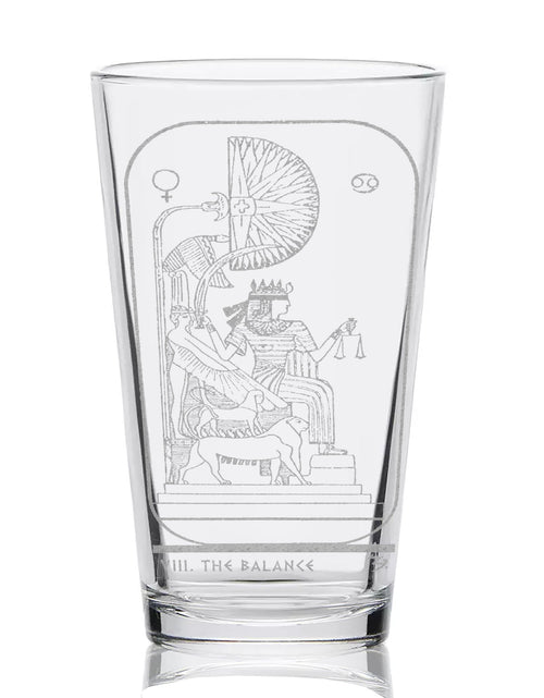 Load image into Gallery viewer, EGYPTIAN TAROT CARD Pint Glasses by LumEngrave
