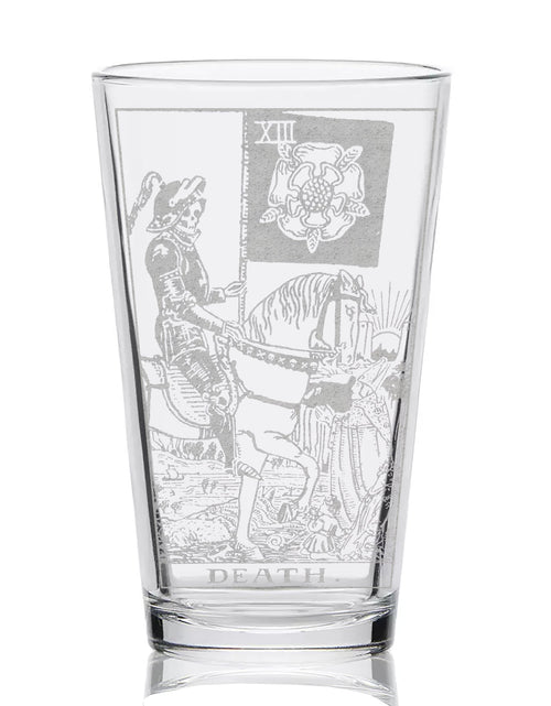Load image into Gallery viewer, RIDER-WAITE TAROT CARD Pint Glasses by LumEngrave
