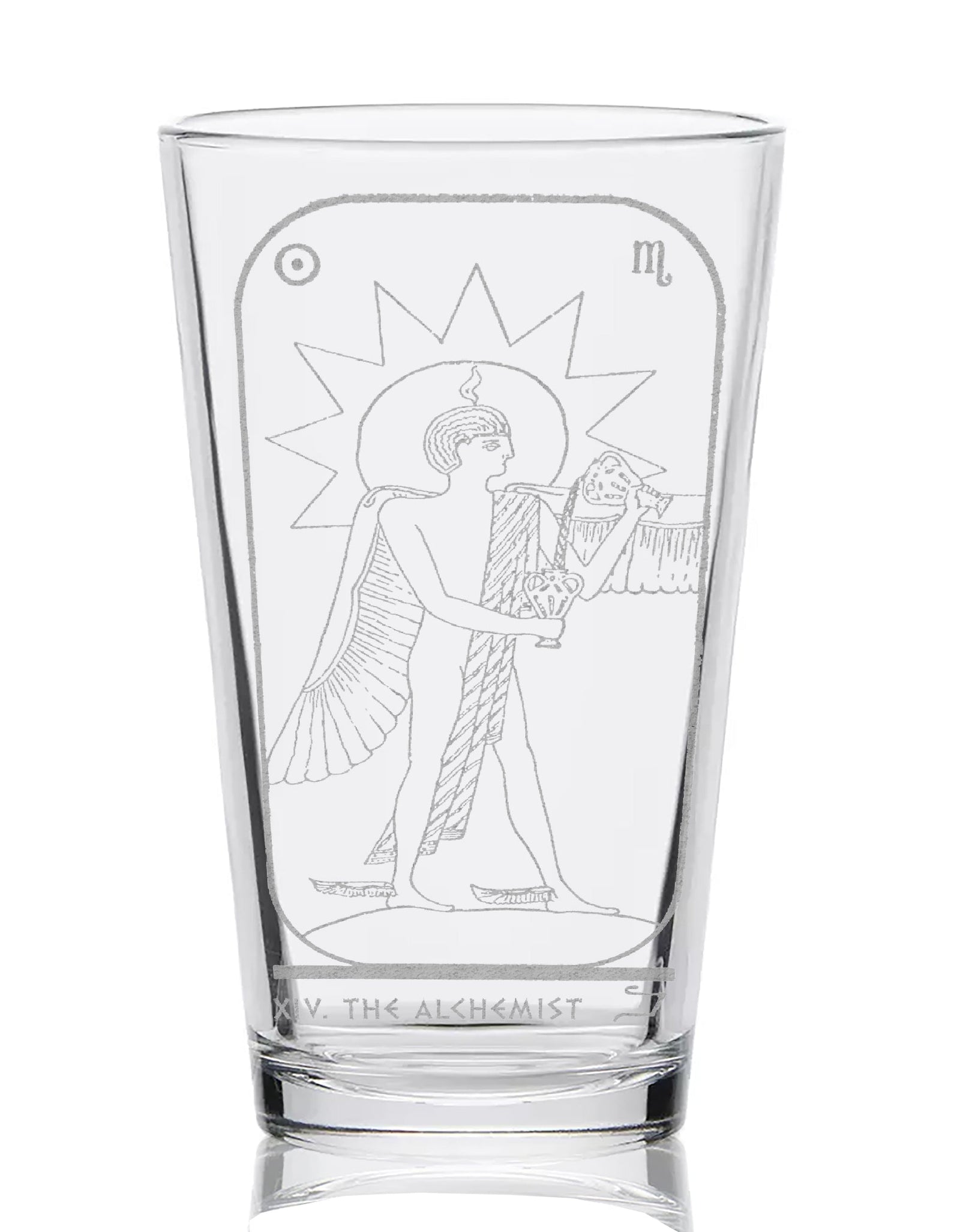 EGYPTIAN TAROT CARD Pint Glasses by LumEngrave
