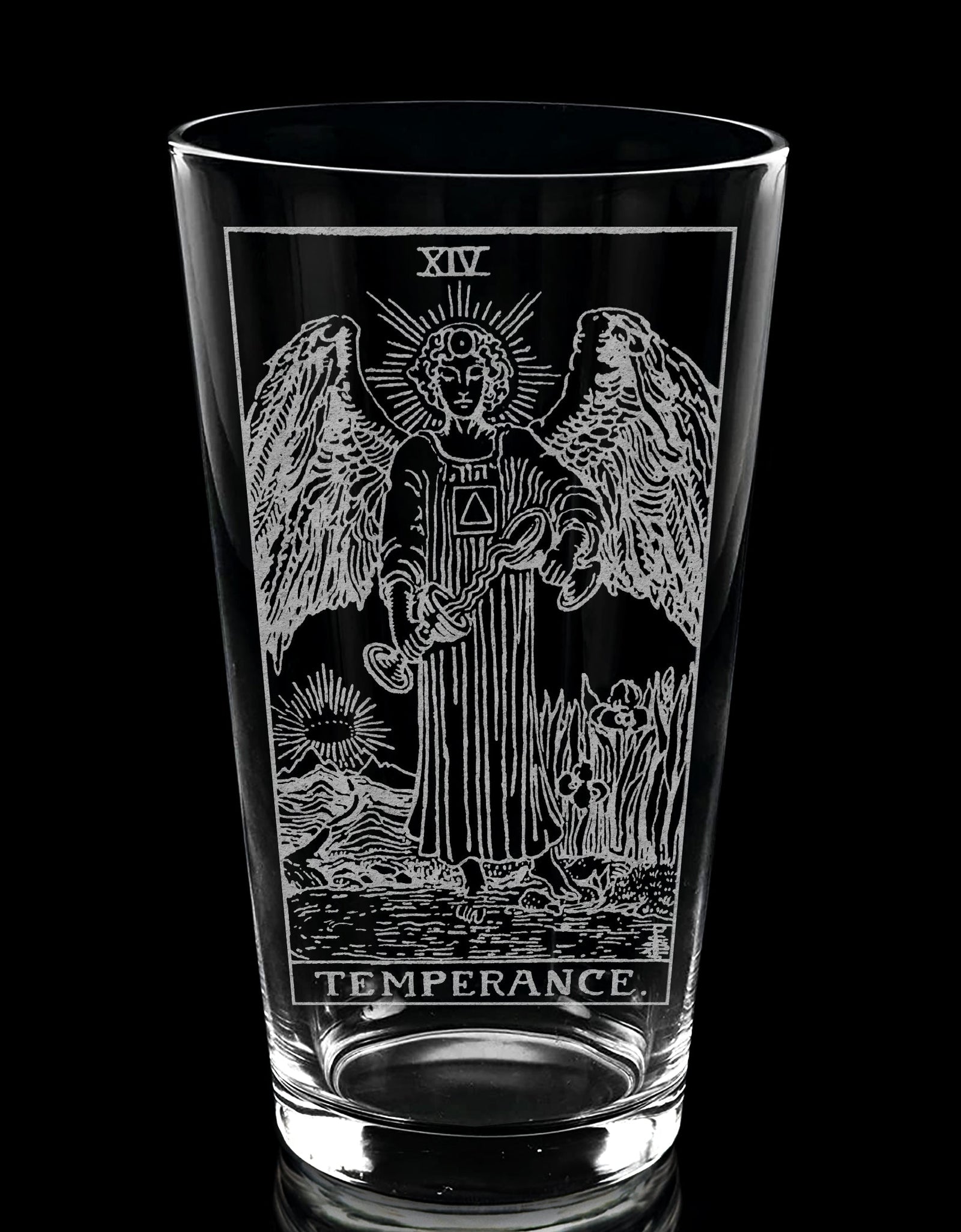 RIDER-WAITE TAROT CARD Pint Glasses by LumEngrave