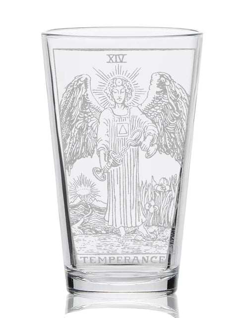 Load image into Gallery viewer, RIDER-WAITE TAROT CARD Pint Glasses by LumEngrave

