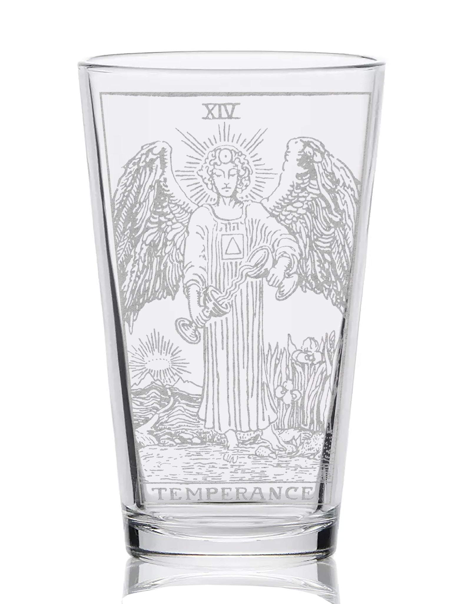 RIDER-WAITE TAROT CARD Pint Glasses by LumEngrave