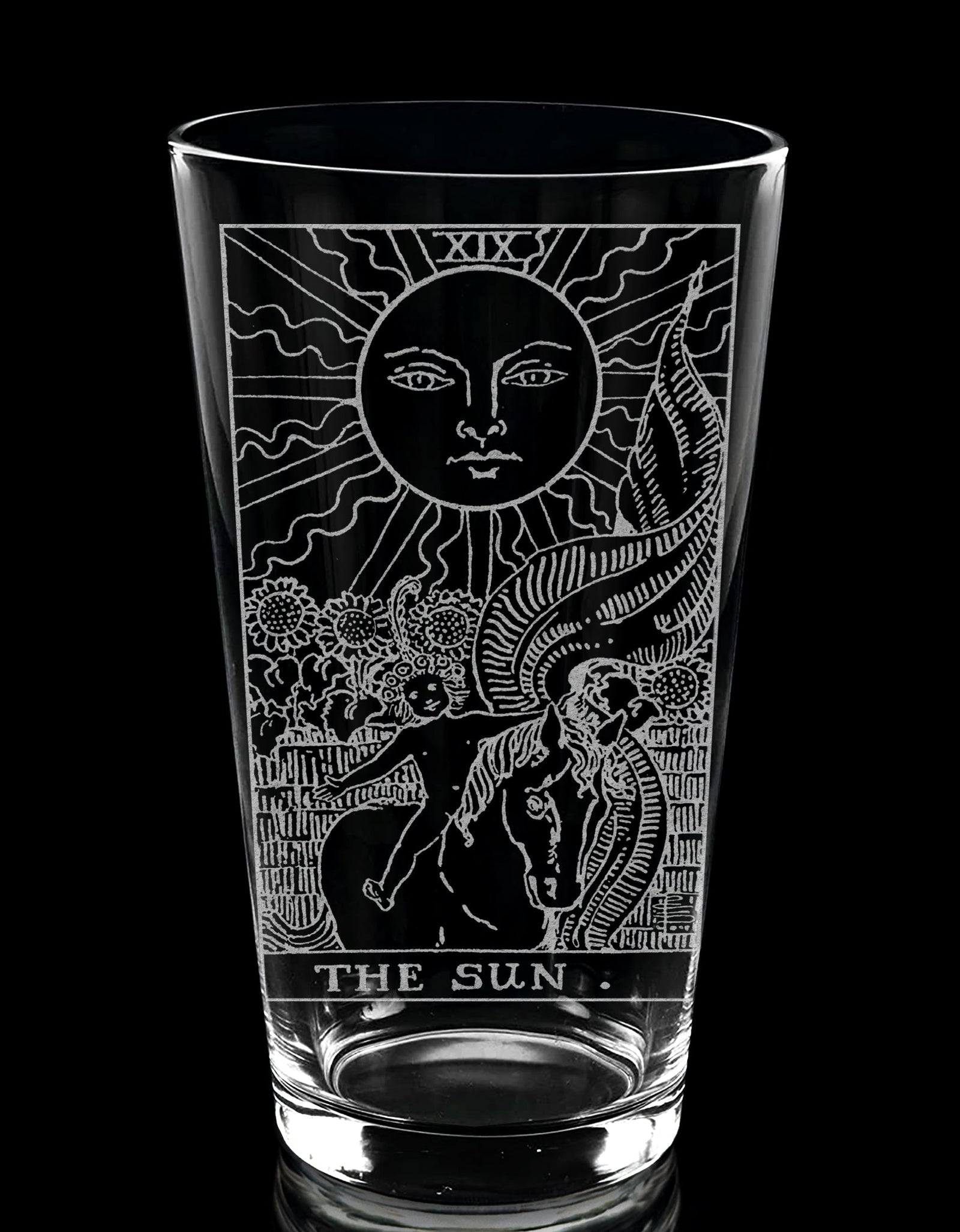 RIDER-WAITE TAROT CARD Pint Glasses by LumEngrave