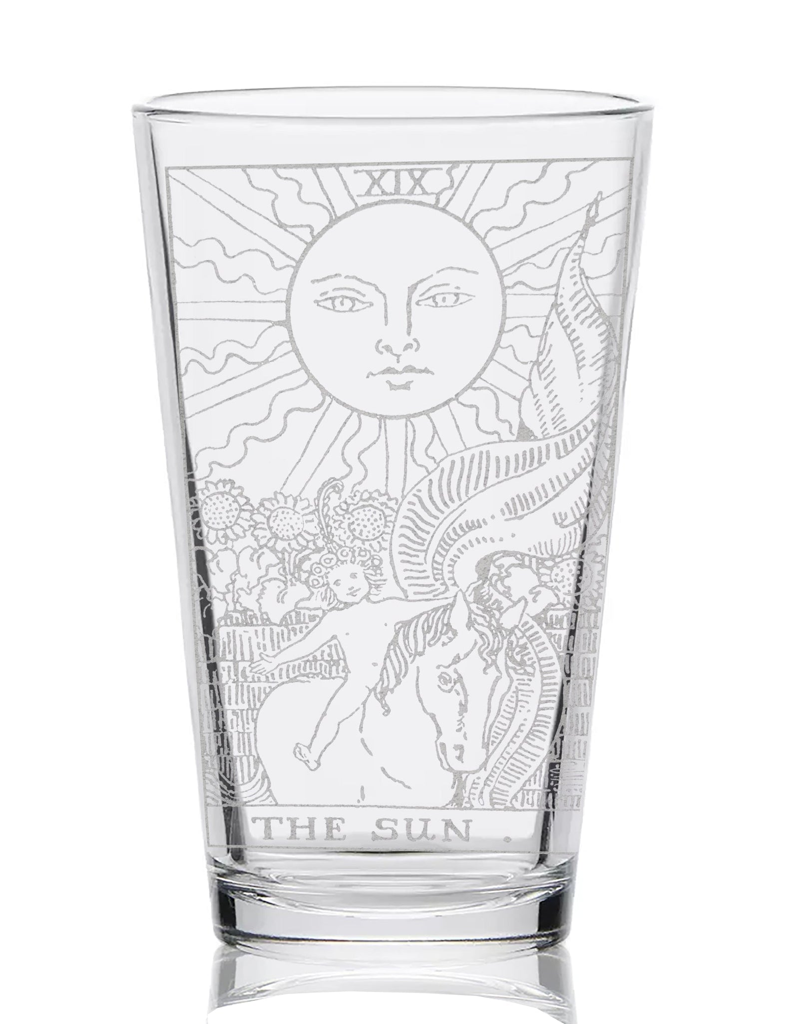RIDER-WAITE TAROT CARD Pint Glasses by LumEngrave