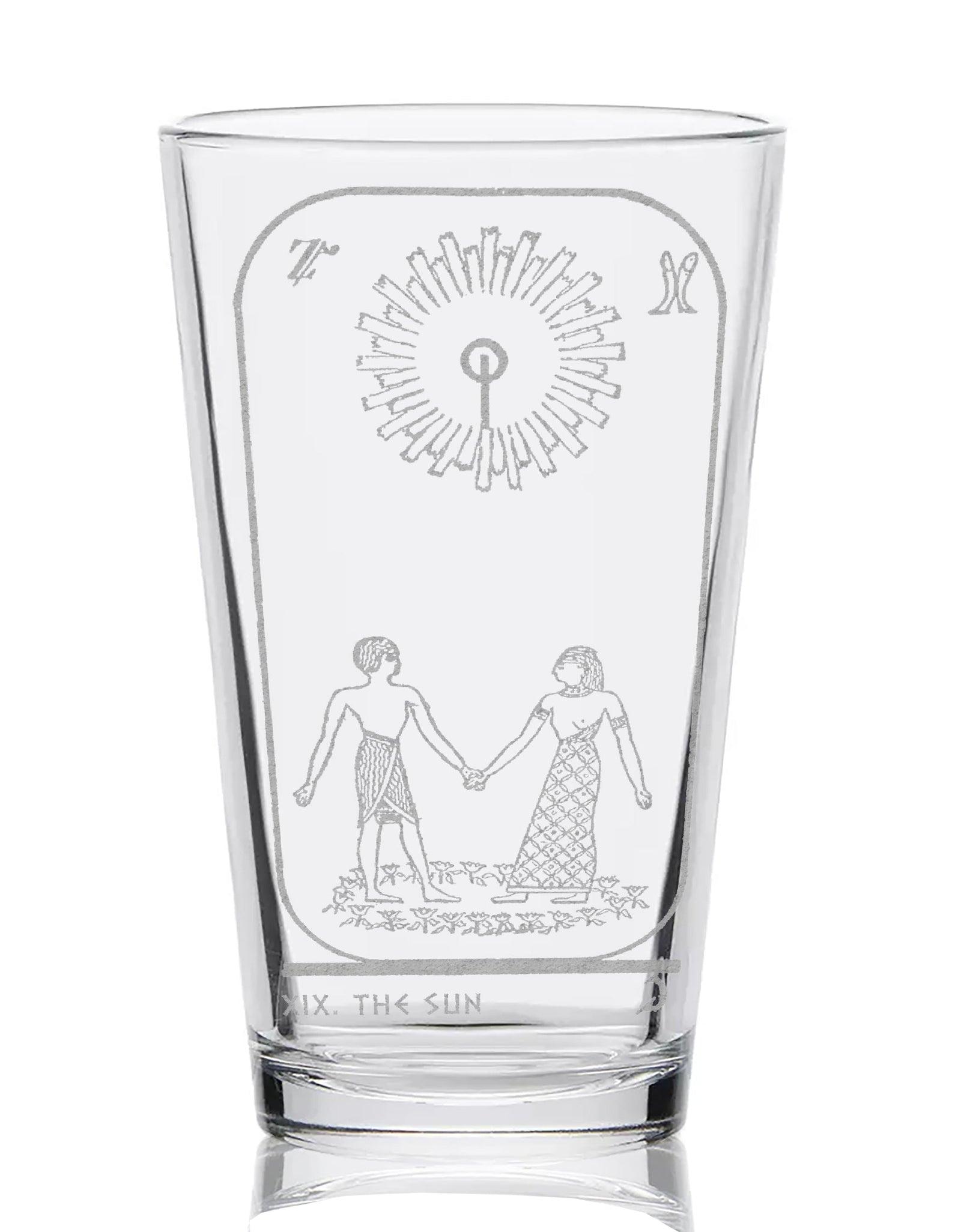 EGYPTIAN TAROT CARD Pint Glasses by LumEngrave