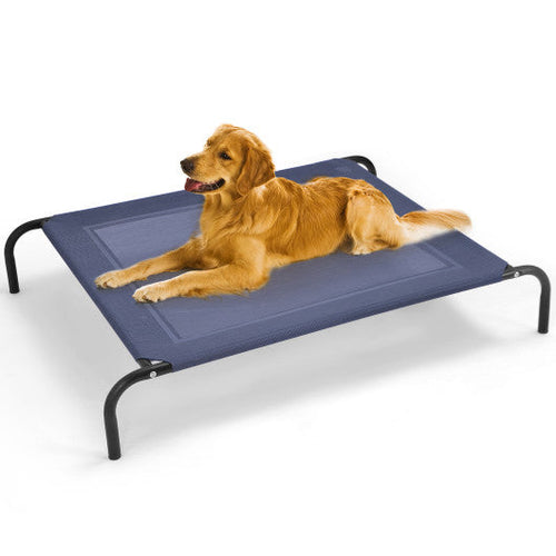 Load image into Gallery viewer, Large Indoor Outdoor Camping Steel Frame Elevated Pet Cot Mat-XL
