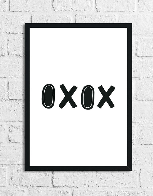 Load image into Gallery viewer, Scandinavian OXOX Children's Nursery Bedroom Wall Decor Print by WinsterCreations™ Official Store
