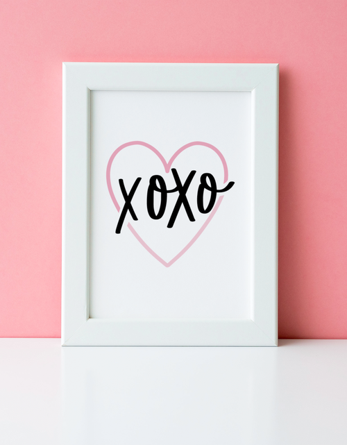 Load image into Gallery viewer, XOXO Valentine's Day Home Wall Decor Print by WinsterCreations™ Official Store
