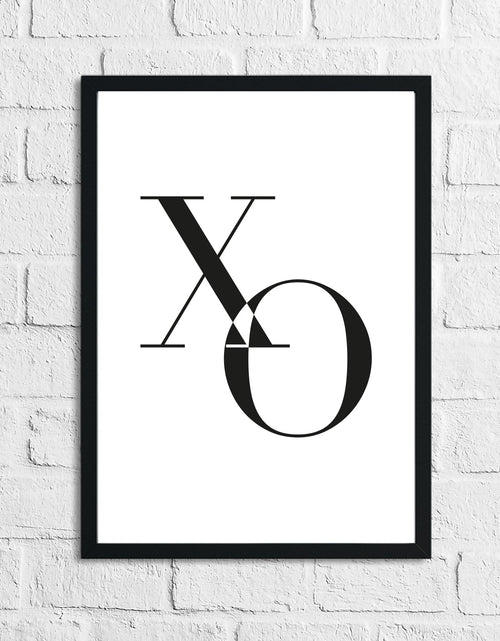 Load image into Gallery viewer, XOXO Cut Out Dressing Room Bedroom Simple Wall Home Decor Print by WinsterCreations™ Official Store

