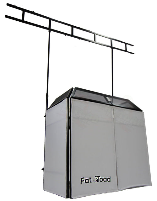 Load image into Gallery viewer, DJ Booth Tabletop With 8FT Lighting Truss Stand Package by FAT TOAD - Foldable Panel Portable Stage by GeekStands.com
