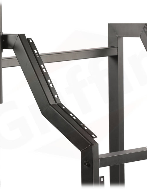 Load image into Gallery viewer, GRIFFIN Rack Mount Cart Stand &amp; Top Mixer Platform 25U - Rolling Music Studio Booth Case Holder by GeekStands.com

