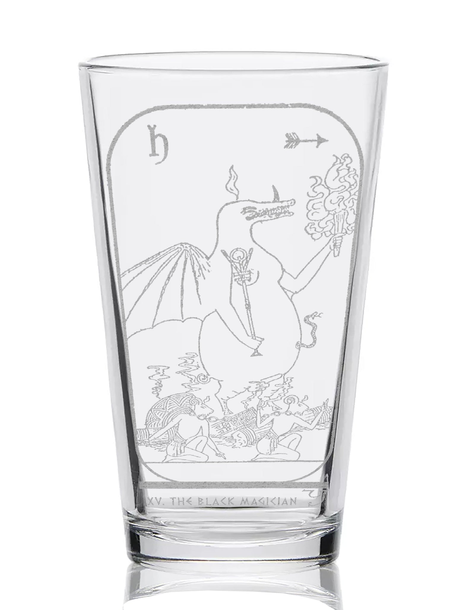 EGYPTIAN TAROT CARD Pint Glasses by LumEngrave