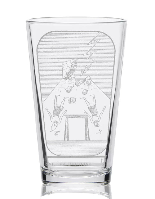 Load image into Gallery viewer, EGYPTIAN TAROT CARD Pint Glasses by LumEngrave
