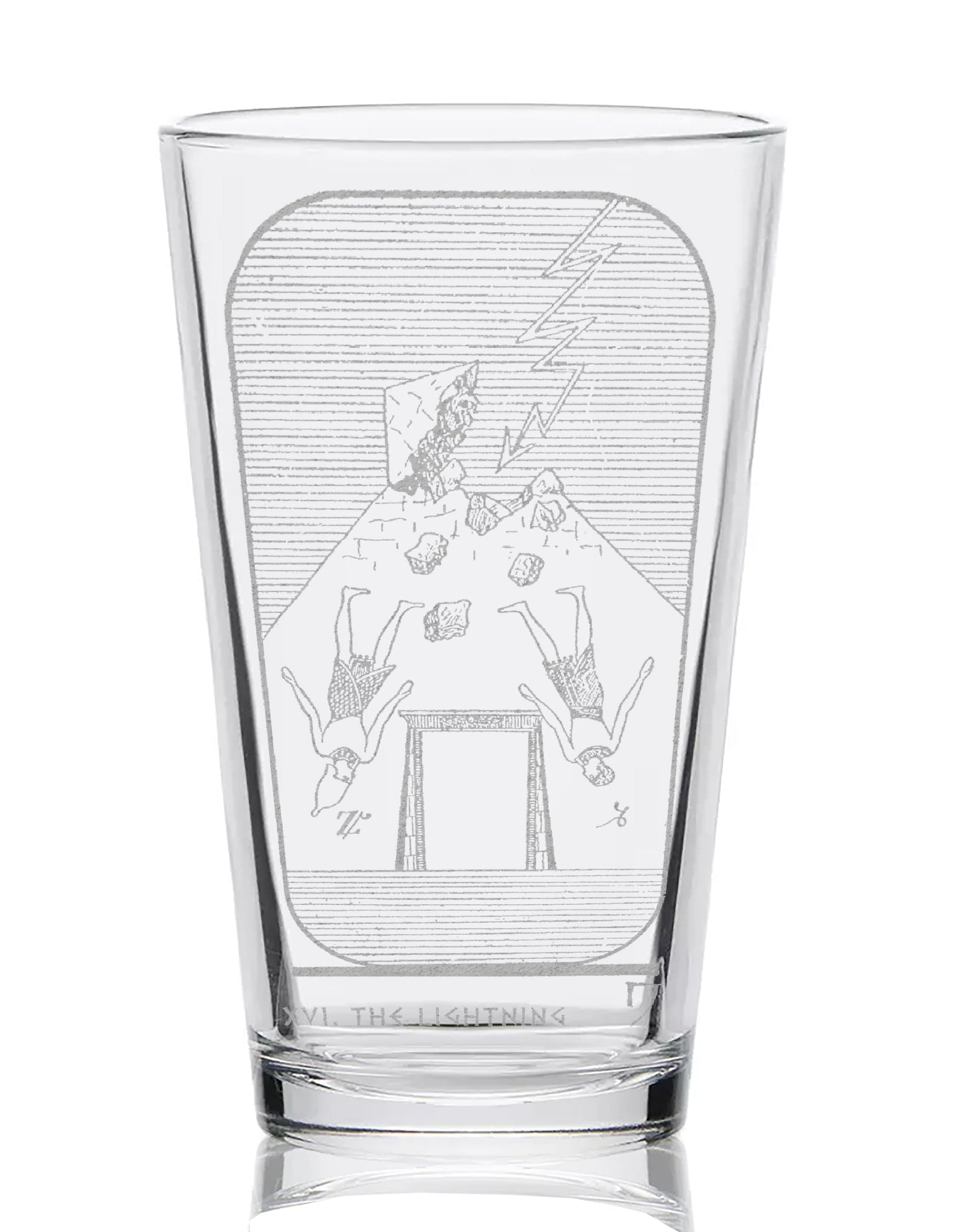 EGYPTIAN TAROT CARD Pint Glasses by LumEngrave
