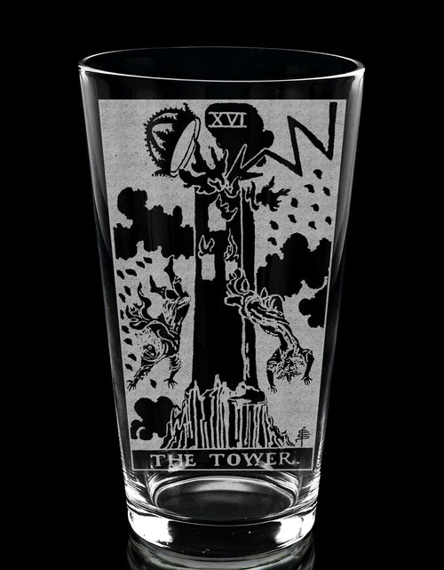 Load image into Gallery viewer, RIDER-WAITE TAROT CARD Pint Glasses by LumEngrave
