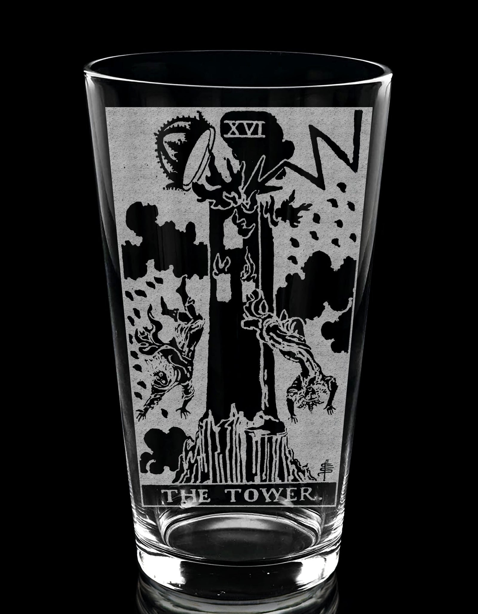 RIDER-WAITE TAROT CARD Pint Glasses by LumEngrave