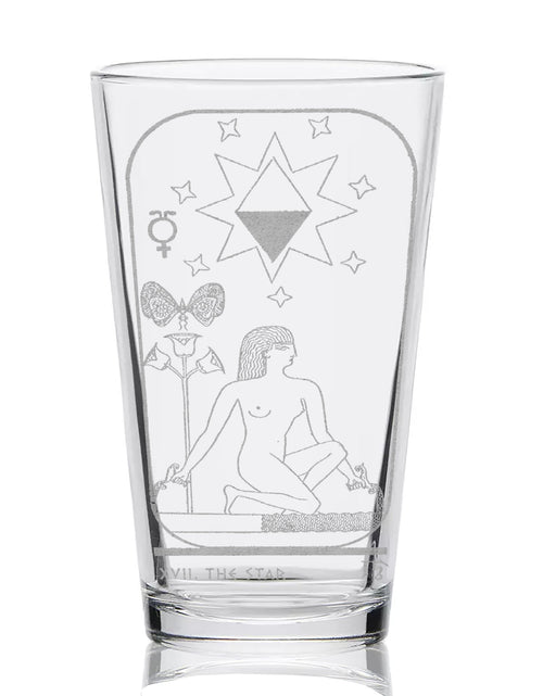 Load image into Gallery viewer, EGYPTIAN TAROT CARD Pint Glasses by LumEngrave
