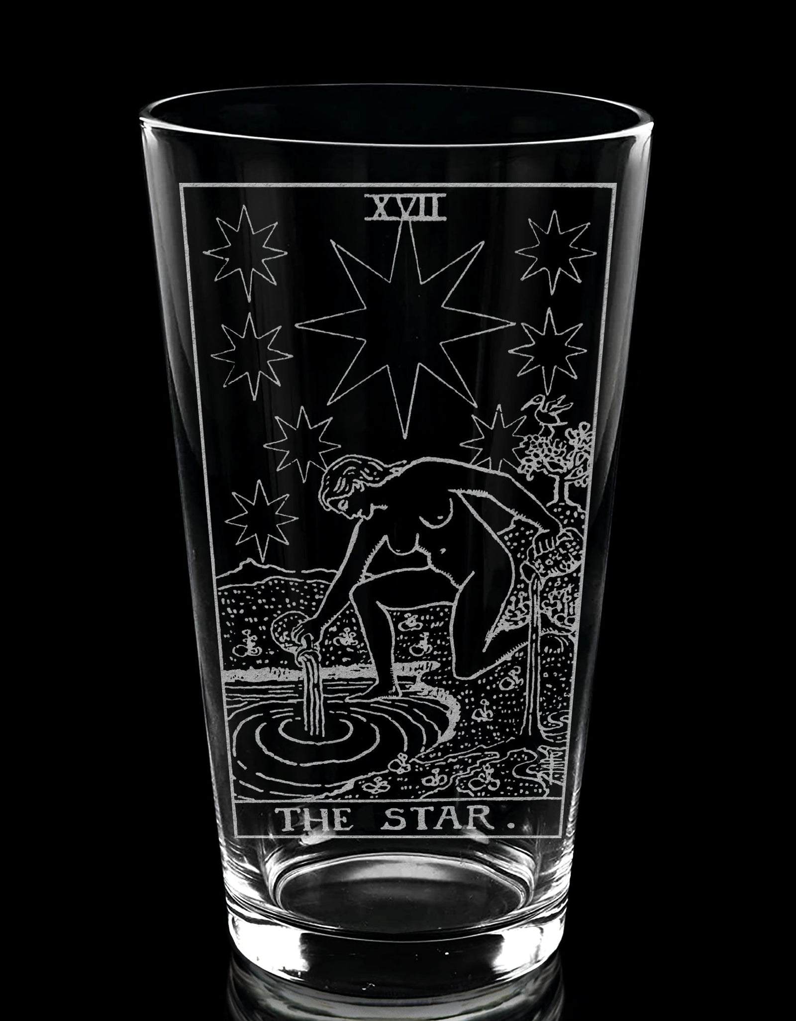 RIDER-WAITE TAROT CARD Pint Glasses by LumEngrave