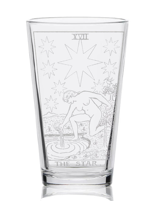 Load image into Gallery viewer, RIDER-WAITE TAROT CARD Pint Glasses by LumEngrave
