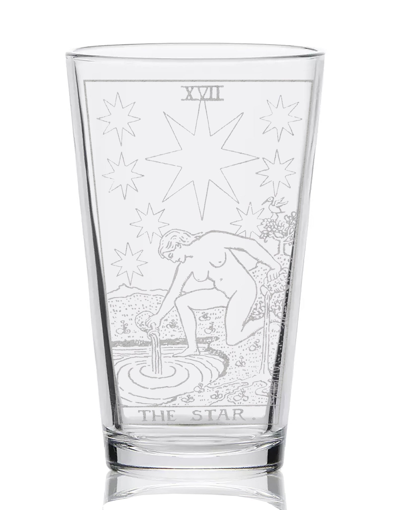 RIDER-WAITE TAROT CARD Pint Glasses by LumEngrave