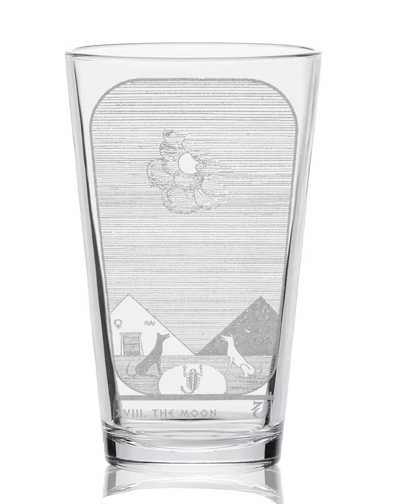 EGYPTIAN TAROT CARD Pint Glasses by LumEngrave