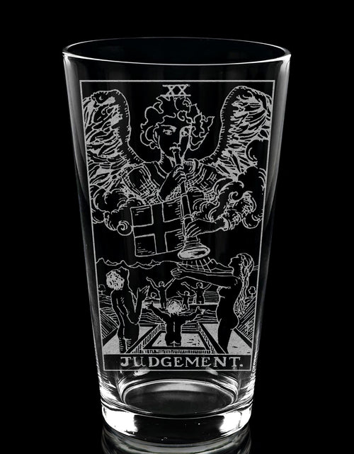 Load image into Gallery viewer, RIDER-WAITE TAROT CARD Pint Glasses by LumEngrave
