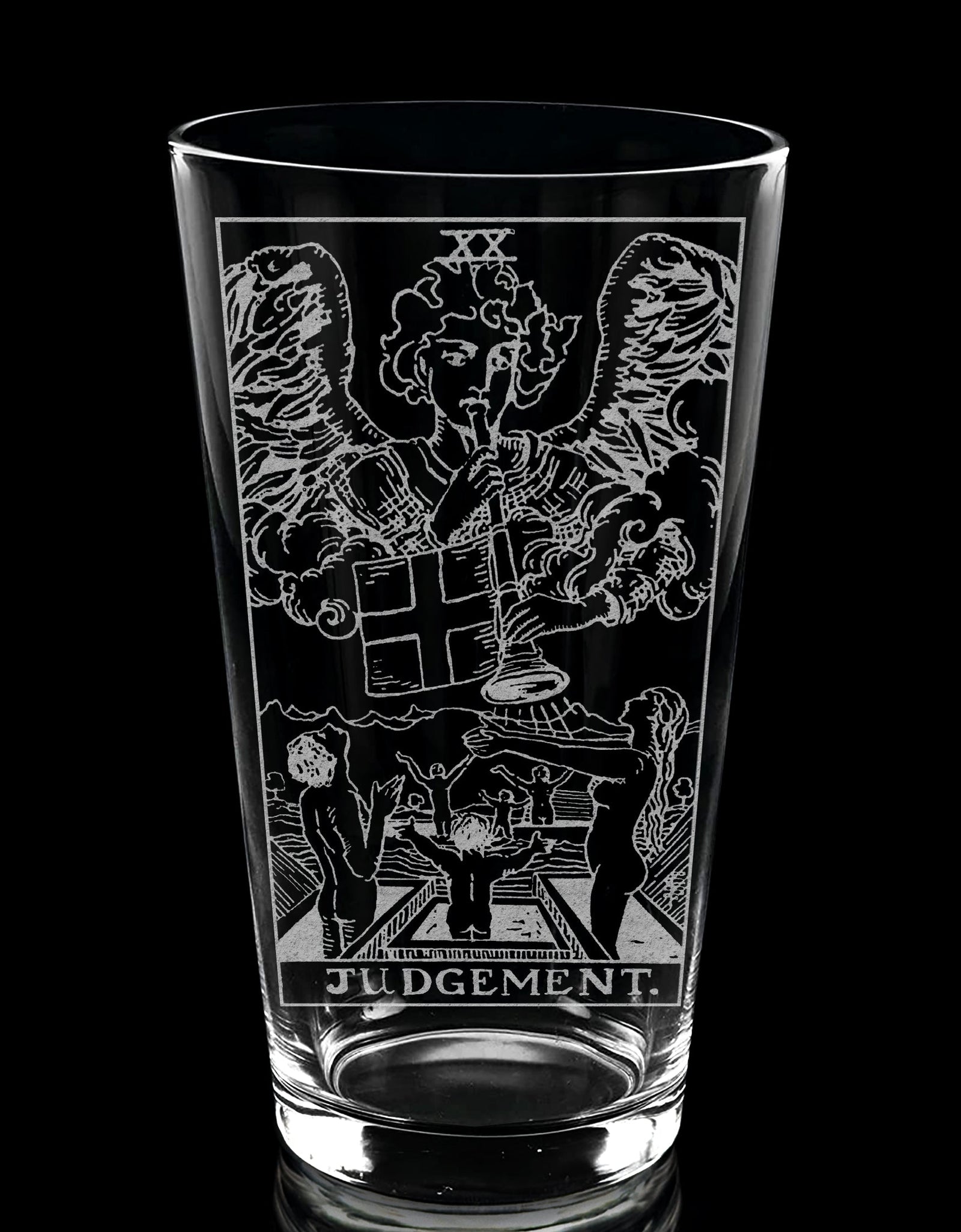 RIDER-WAITE TAROT CARD Pint Glasses by LumEngrave