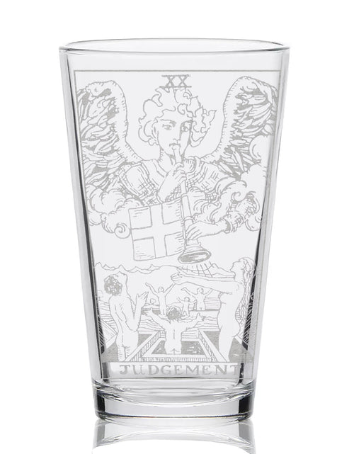Load image into Gallery viewer, RIDER-WAITE TAROT CARD Pint Glasses by LumEngrave
