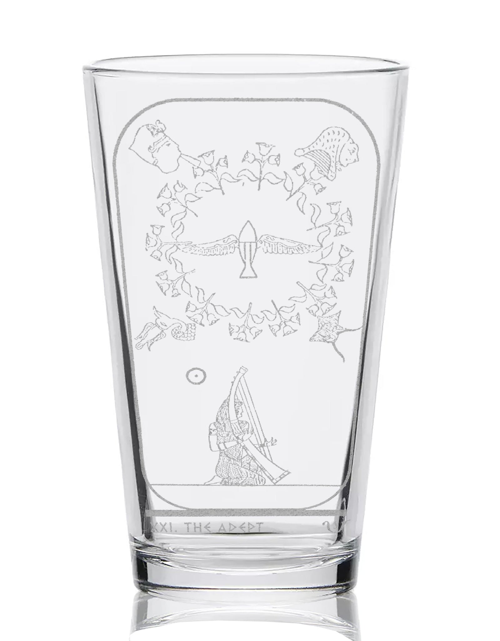 EGYPTIAN TAROT CARD Pint Glasses by LumEngrave